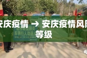 安庆疫情 → 安庆疫情风险等级
