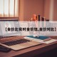 【金价比实时金价低,金价对比】