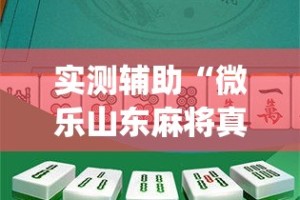 实测辅助“微乐山东麻将真有挂么”专业师傅带你一起了解(确实有挂