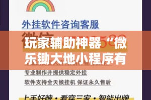 玩家辅助神器“微乐锄大地小程序有没有挂!详细分享装挂步骤