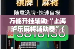 万能开挂辅助“上海泸乐麻将辅助器”(透视)其实确实有挂
