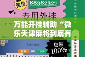万能开挂辅助“微乐天津麻将到底有没有挂”科技辅助神器手机版