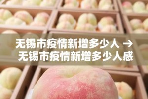 无锡市疫情新增多少人 → 无锡市疫情新增多少人感染