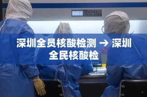 深圳全员核酸检测 → 深圳全民核酸检