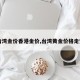 【台湾金价香港金价,台湾黄金价格走势图】