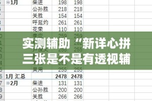 实测辅助“新详心拼三张是不是有透视辅助挂”专业师傅带你一起了解(确实有挂