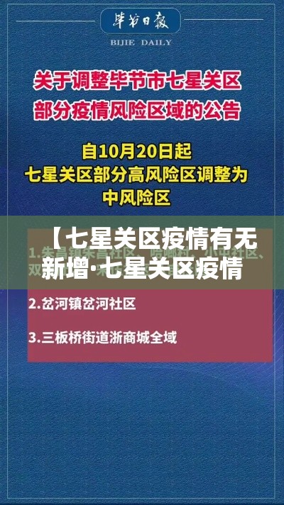【七星关区疫情有无新增·七星关区疫情有无新增病例】 【七星关区疫情有无新增·七星关区疫情有无新增病例】