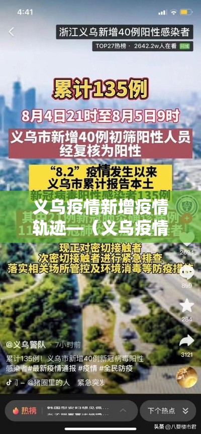 义乌疫情新增疫情轨迹—(义乌疫情新增疫情轨迹图) 义乌疫情新增疫情轨迹—(义乌疫情新增疫情轨迹图)