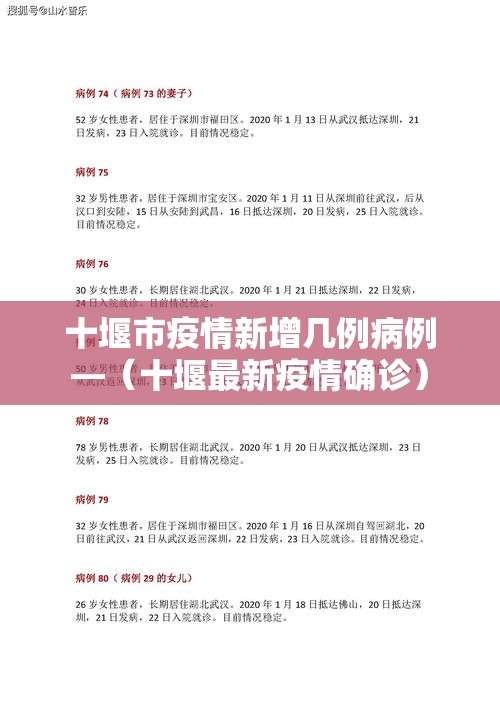十堰市疫情新增几例病例—(十堰最新疫情确诊) 十堰市疫情新增几例病例—(十堰最新疫情确诊)