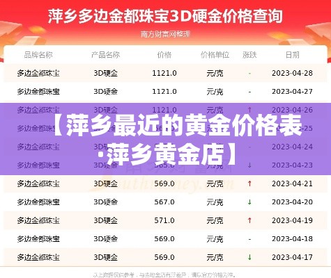 【萍乡最近的黄金价格表·萍乡黄金店】 【萍乡最近的黄金价格表·萍乡黄金店】