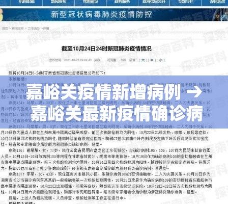 嘉峪关疫情新增病例 → 嘉峪关最新疫情确诊病例 嘉峪关疫情新增病例 → 嘉峪关最新疫情确诊病例