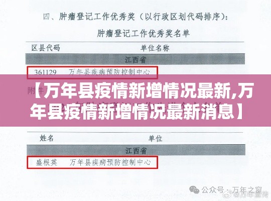 【万年县疫情新增情况最新,万年县疫情新增情况最新消息】 【万年县疫情新增情况最新,万年县疫情新增情况最新消息】