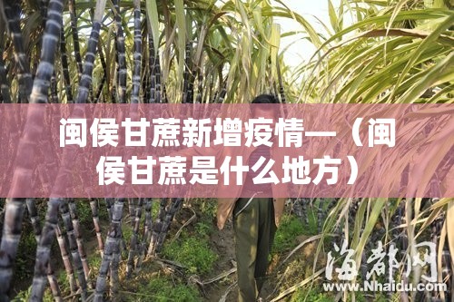闽侯甘蔗新增疫情—(闽侯甘蔗是什么地方) 闽侯甘蔗新增疫情—(闽侯甘蔗是什么地方)