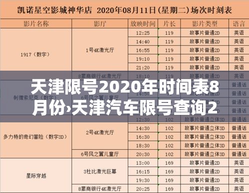 天津限号2020年时间表8月份›天津汽车限号查询2020年8月