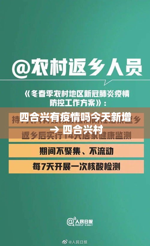 四合兴有疫情吗今天新增 → 四合兴村 四合兴有疫情吗今天新增 → 四合兴村