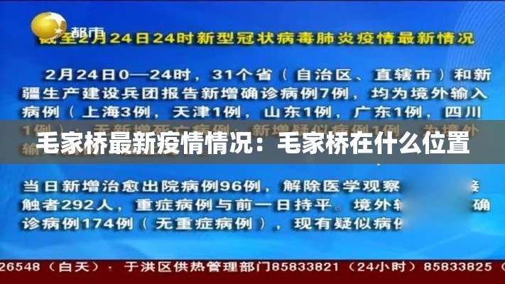 毛家桥最新疫情情况:毛家桥在什么位置 毛家桥最新疫情情况:毛家桥在什么位置