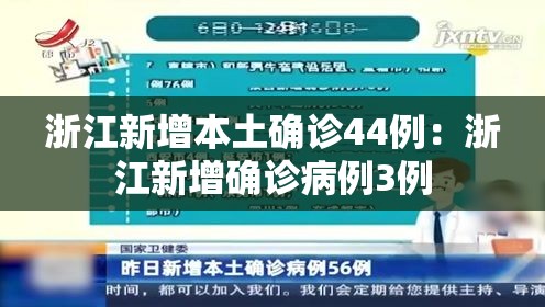 浙江新增本土确诊44例:浙江新增确诊病例3例 浙江新增本土确诊44例:浙江新增确诊病例3例