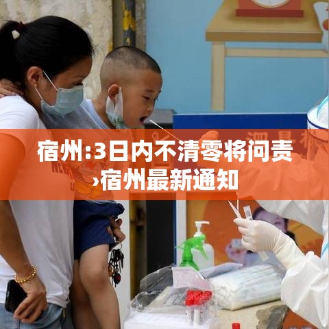 宿州:3日内不清零将问责›宿州最新通知