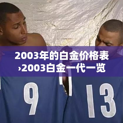 2003年的白金价格表›2003白金一代一览表 2003年的白金价格表›2003白金一代一览表