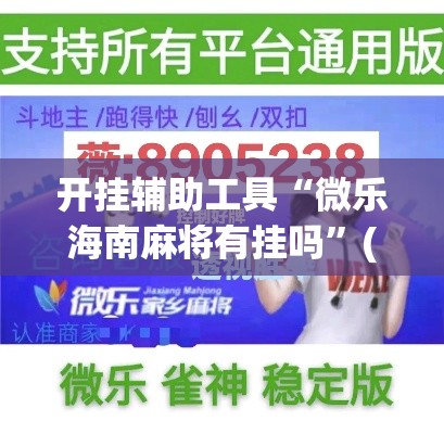 开挂辅助工具“微乐海南麻将有挂吗”(作弊)辅助透视教程