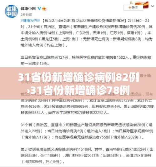 31省份新增确诊病例82例›31省份新增确诊78例 31省份新增确诊病例82例›31省份新增确诊78例