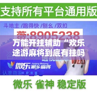 万能开挂辅助“欢乐途游麻将到底有挂吗”分享用挂教程