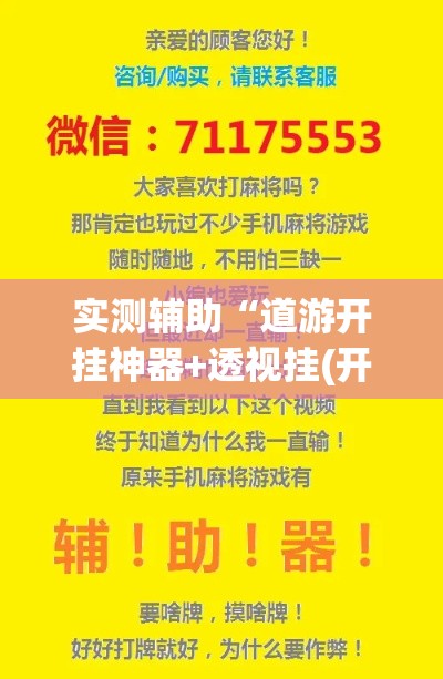 实测辅助“道游开挂神器+透视挂(开挂)2026必备”科技辅助神器手机版