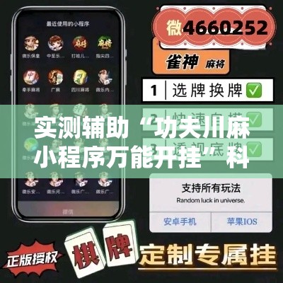 实测辅助“功夫川麻小程序万能开挂”科技辅助神器手机版
