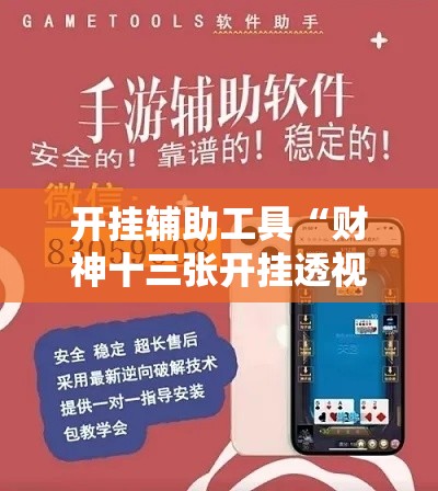开挂辅助工具“财神十三张开挂透视软件”科技辅助神器手机版