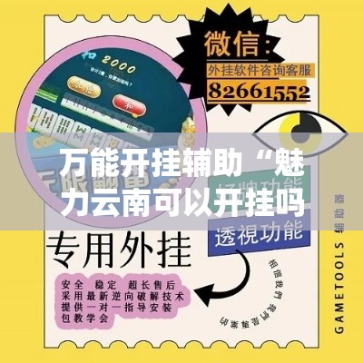 万能开挂辅助“魅力云南可以开挂吗有挂”专业师傅带你一起了解(确实有挂