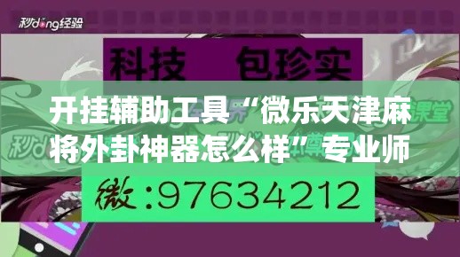 开挂辅助工具“微乐天津麻将外卦神器怎么样	”专业师傅带你一起了解(确实有挂