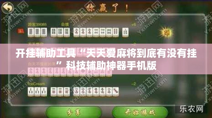 开挂辅助工具“天天爱麻将到底有没有挂	”科技辅助神器手机版