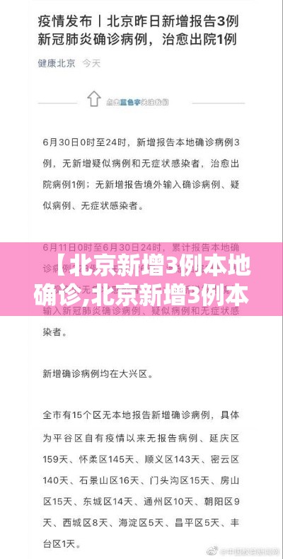 【北京新增3例本地确诊,北京新增3例本土感染者】 【北京新增3例本地确诊,北京新增3例本土感染者】