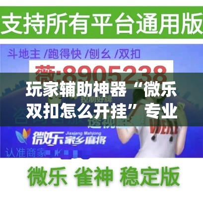 玩家辅助神器“微乐双扣怎么开挂”专业师傅带你一起了解(确实有挂