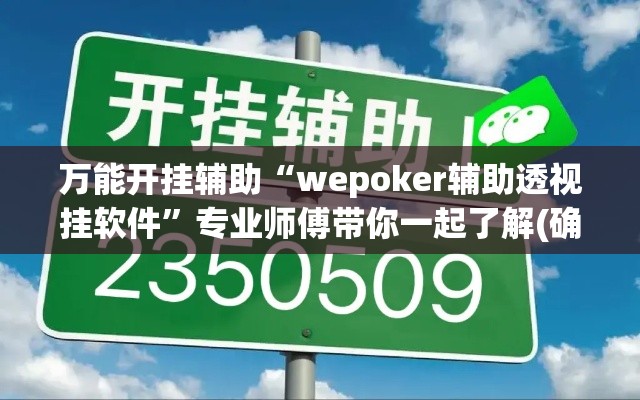 万能开挂辅助“wepoker辅助透视挂软件	”专业师傅带你一起了解(确实有挂