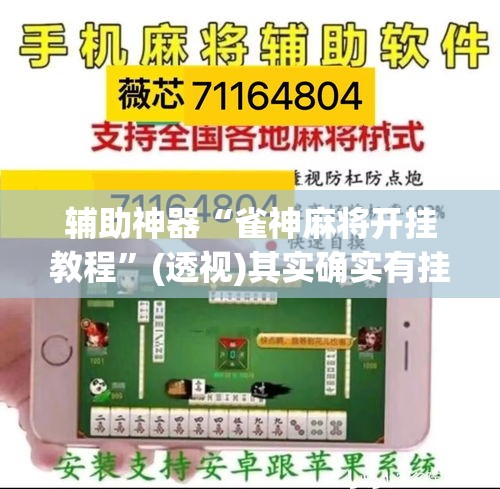 辅助神器“雀神麻将开挂教程”(透视)其实确实有挂